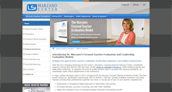 Desktop Screenshot of marzanoevaluation.com