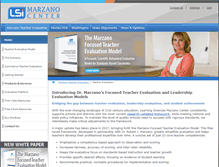 Tablet Screenshot of marzanoevaluation.com